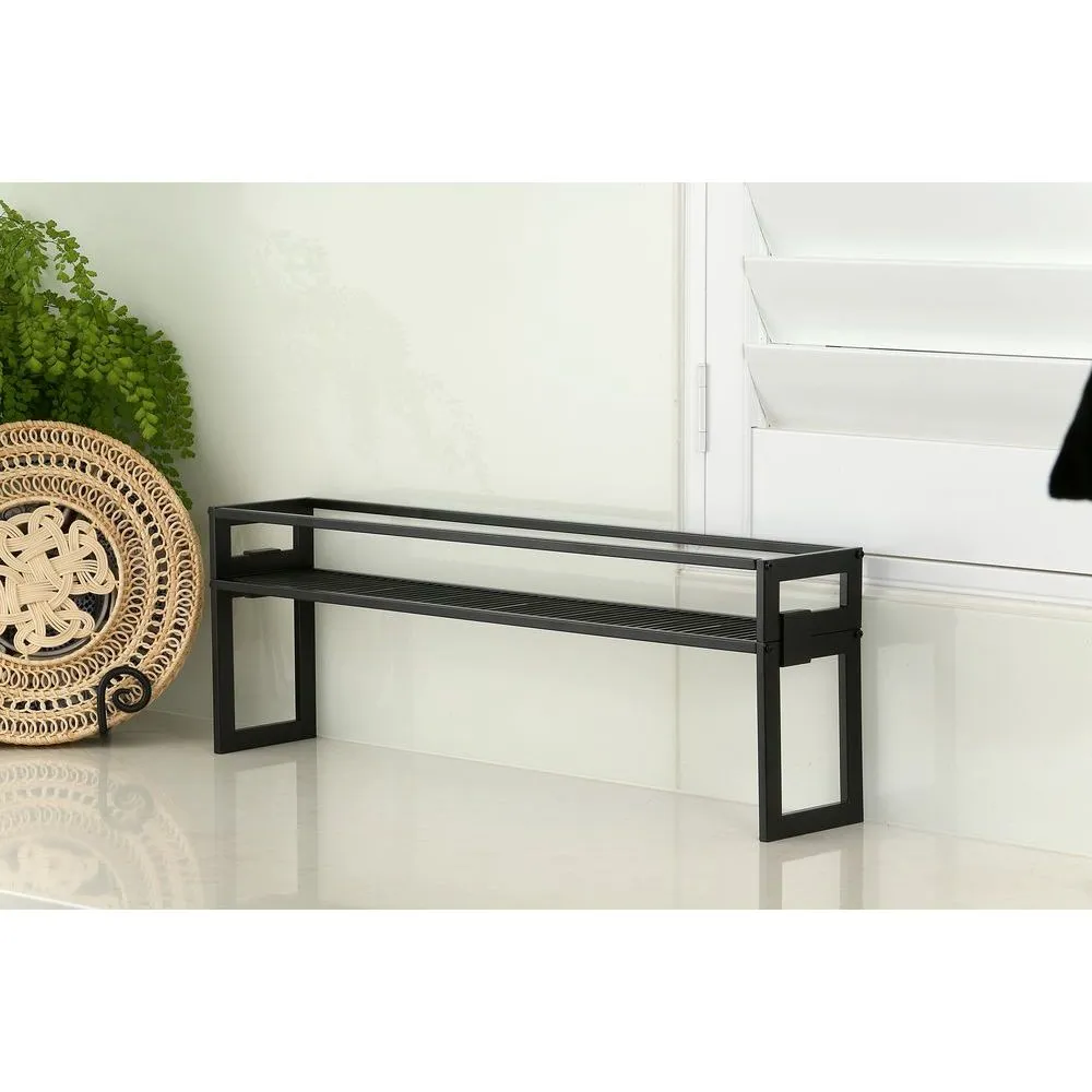 70cm Narrow Pantry Shelf Matte Black