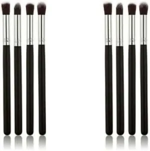 Bingeable 4 Pieces Professional Makeup Brushes Set Soft Synthetic Multi Purpose Makeup Brushes Set (PACK OF 2) (Black\Multi Color) (Pack of 4)