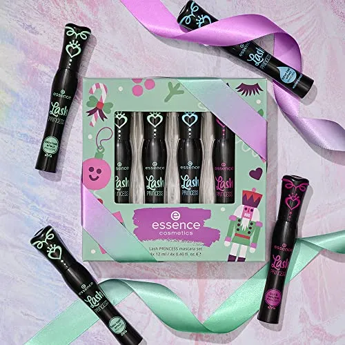 essence | Lash Princess Mascara Holiday Gift Set | 4 Mascaras in 1 Set | Waterproof