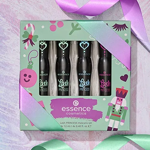 essence | Lash Princess Mascara Holiday Gift Set | 4 Mascaras in 1 Set | Waterproof