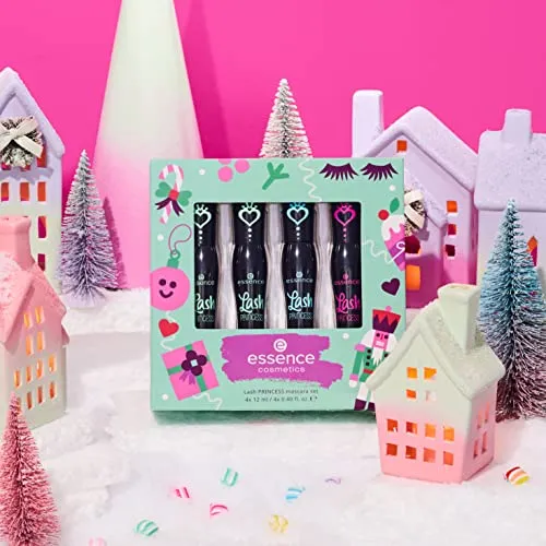 essence | Lash Princess Mascara Holiday Gift Set | 4 Mascaras in 1 Set | Waterproof