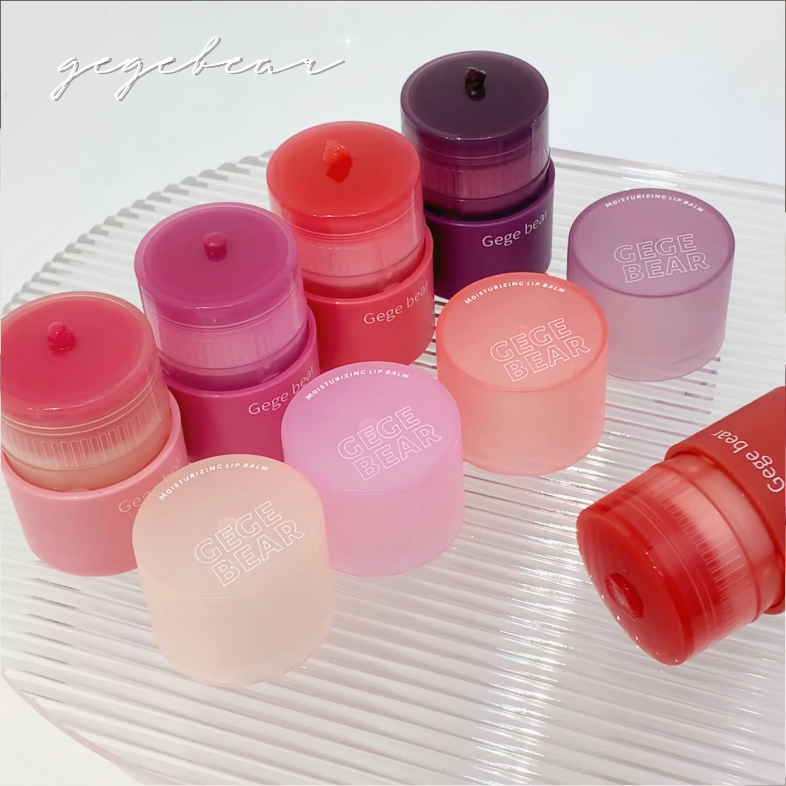 Gege Bear Jelly Tint Moisturizing Water-Light Solid Cheek Lip Gloss