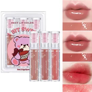 (NET) 3PCS Bear Jelly Lip Gloss/805172