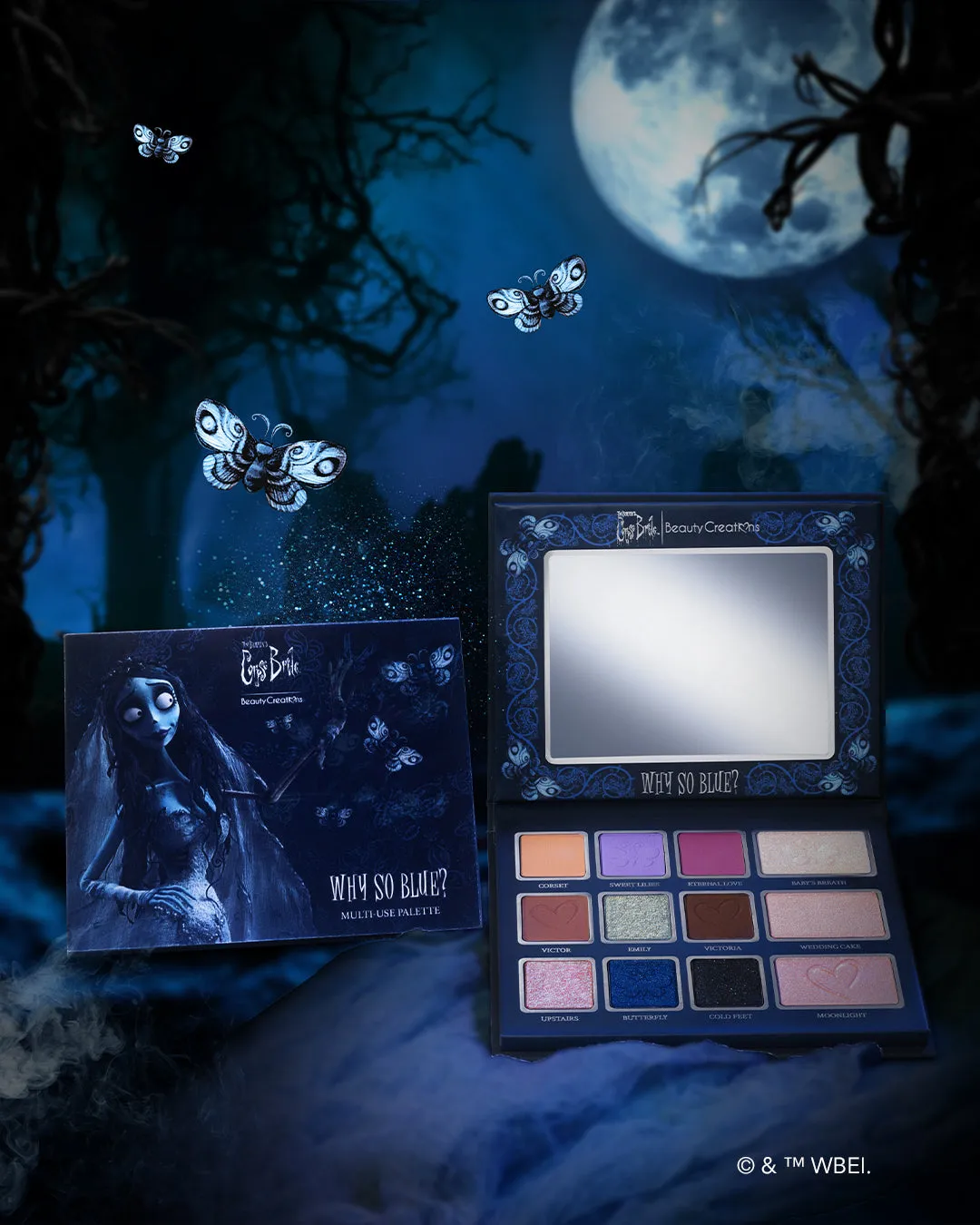 Tim Burton's Corpse Bride x Beauty Creations "Why So Blue?" Multi-Use Palette